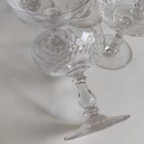 12 Baccarat crystal champagne glasses, circa 1920