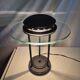 Lampe Saturne noire postmoderne de Robert Sonneman SMC Boxford