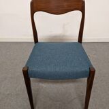 Set of 6 Danish teak chairs from the 60s/70s