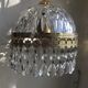 50's stamp glass chandelier