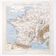 Vintage map of France's seaside and spa resorts from 1950.