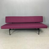 Gijs Van Der Sluis Eggplant colored Sleeper Sofa Daybed & Lounge Chair set