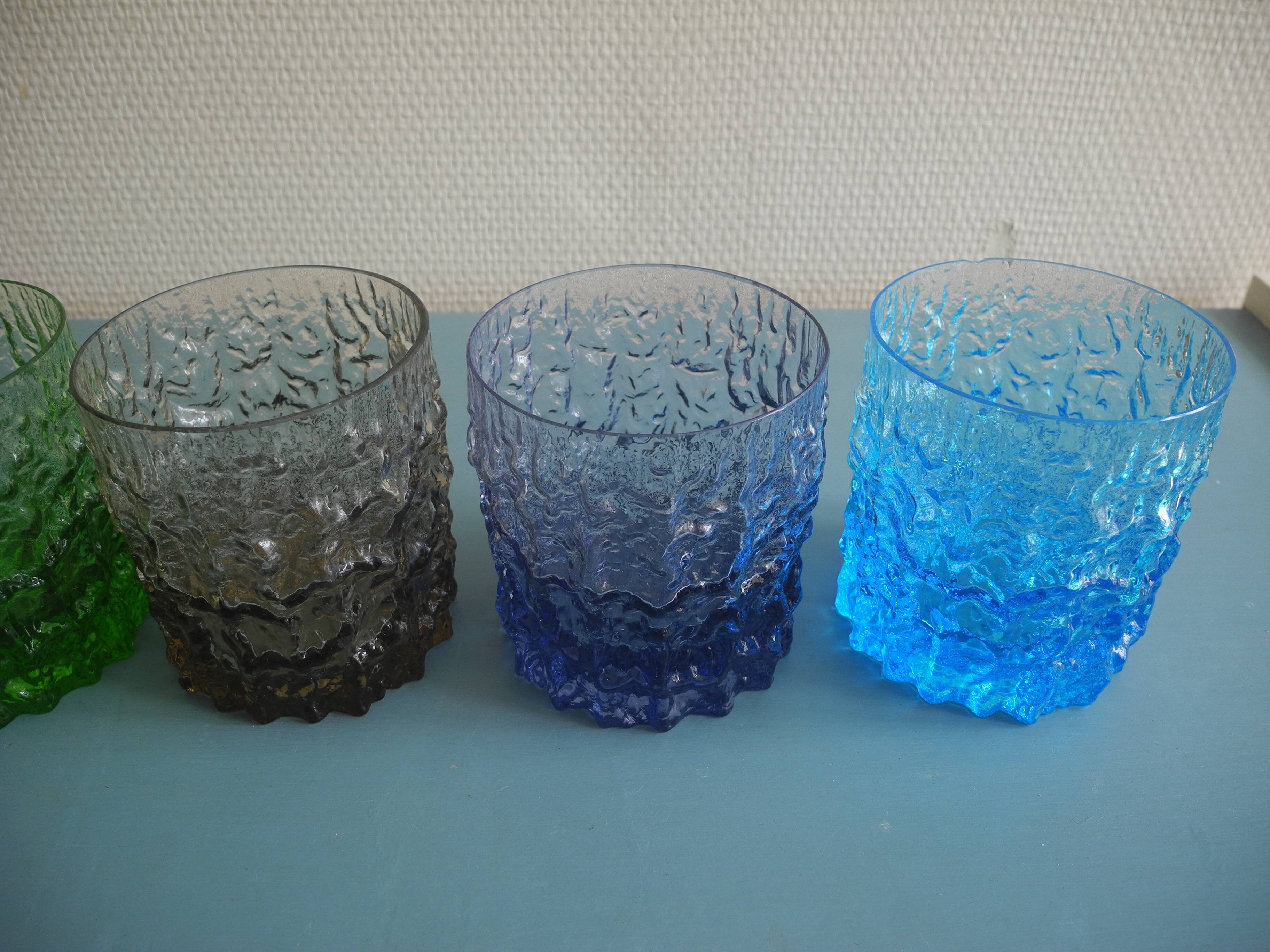 6 vintage whisky glasses Geoffrey Baxter Whitefriars