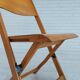 Paire de 3 chaises des années 60, design danois, pliantes, contreplaqué