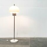 Italian space-style floor lamp from the 1960s with a stone base.