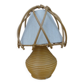 Lampe de chevet rotin Louis SOGNOT