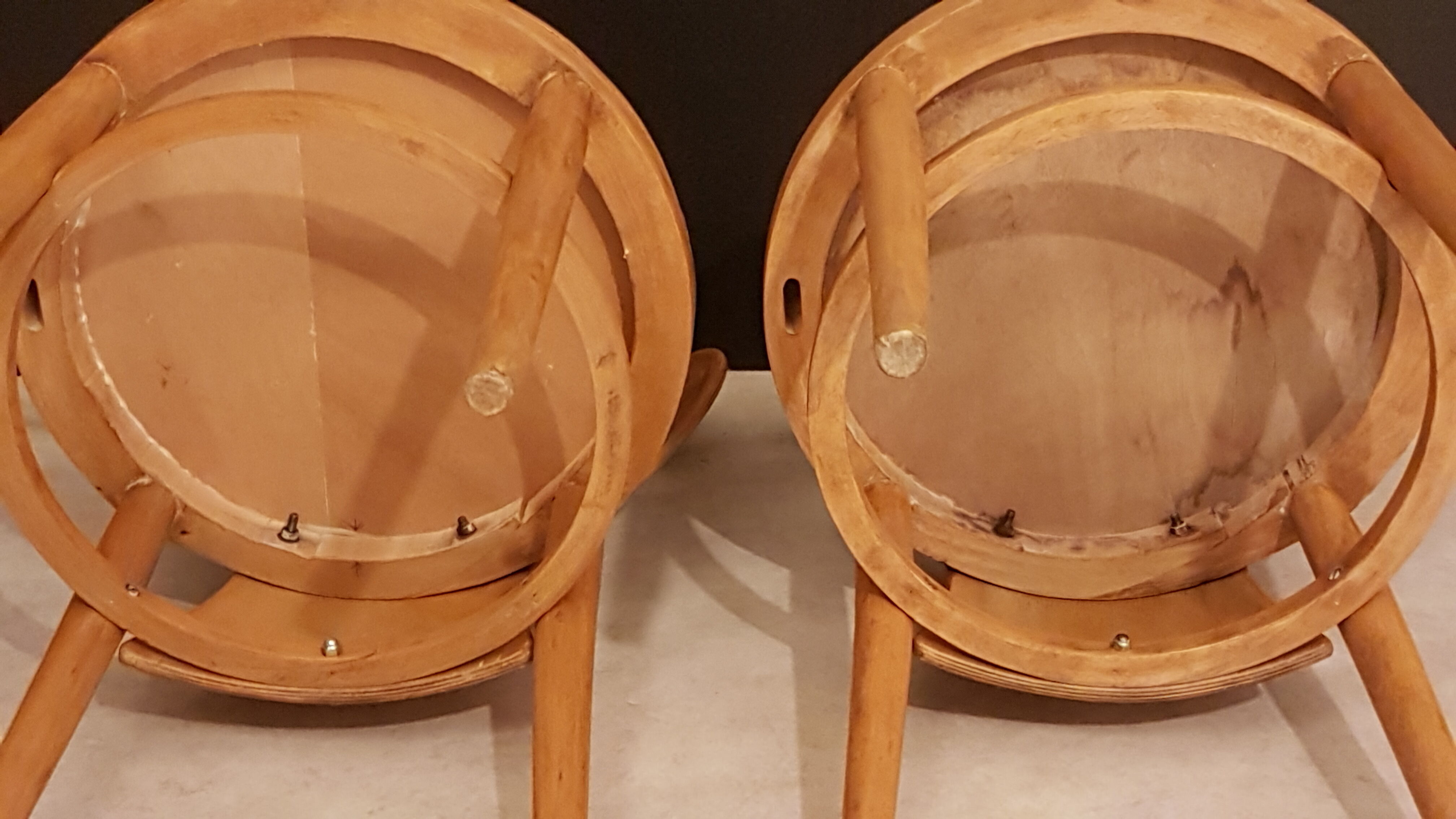 Pair of chairs "Seagull" Baumann