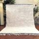 Traditional hand-woven white Berber rug, size 150 x 250 cm