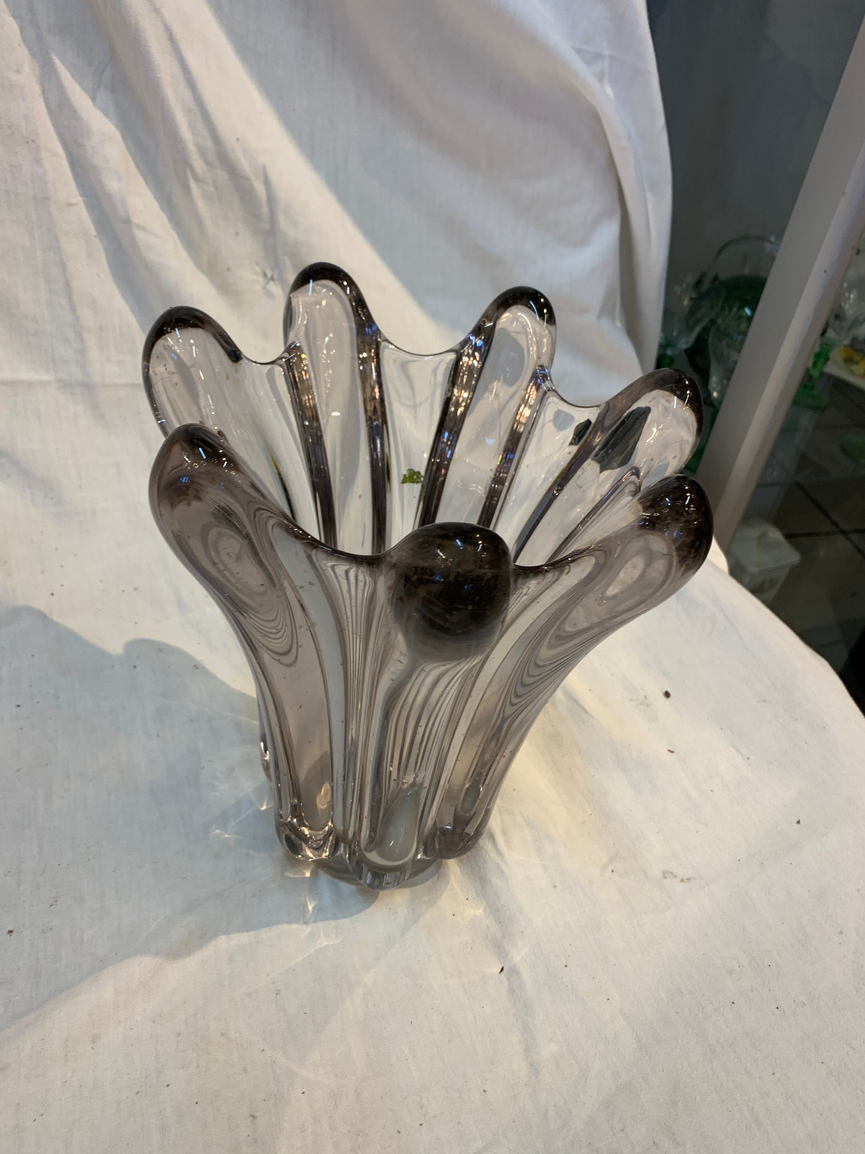 Vintage crystal vase
