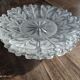 Set of 4 opaque glass bread plates snowflake