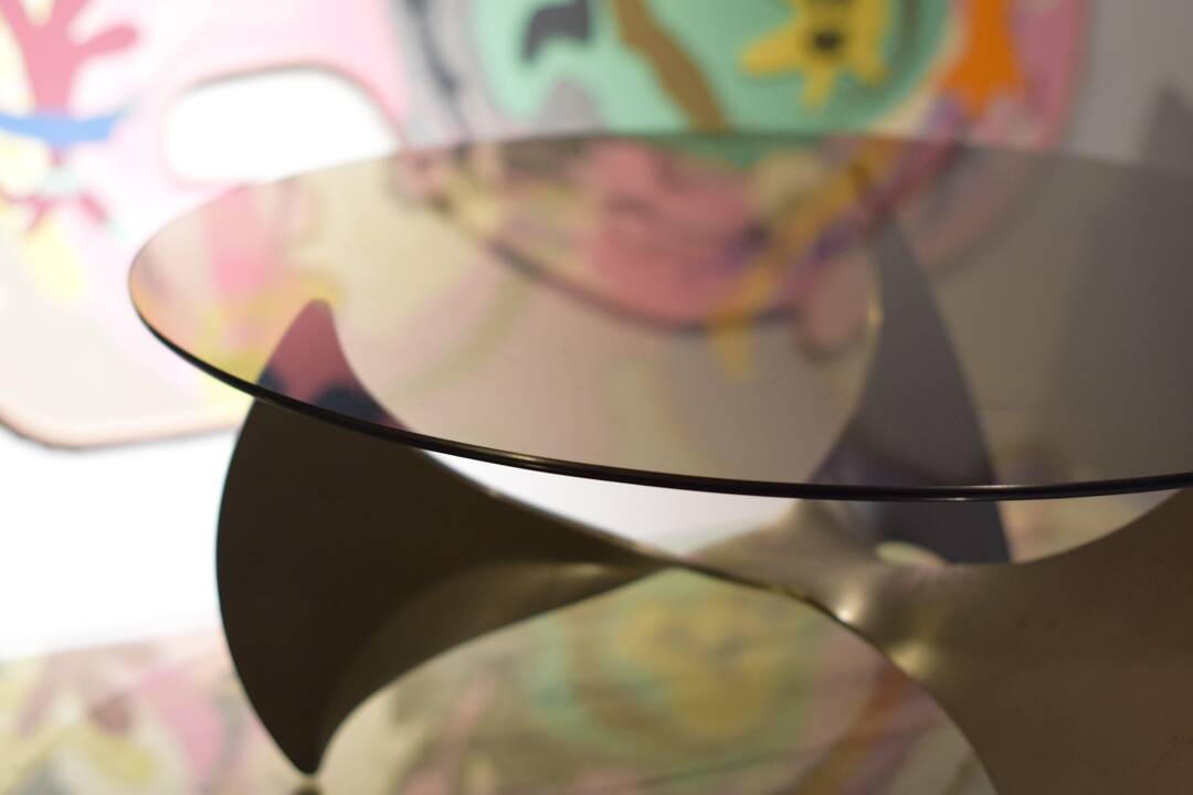 Table Basse Propeller en Verre par Knut Hesterberg pour Ronald Schmidt, 1960s