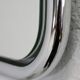 Pair of 70s tubular mirrors, chrome steel