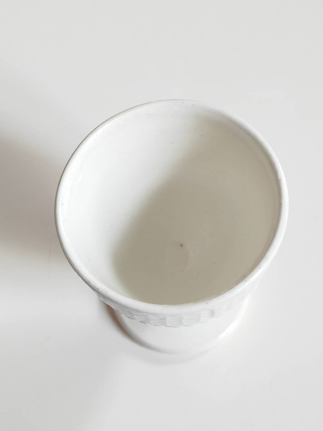 Antique iron earth egg cup