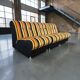Fauteuil vintage à rayures orange space age / fauteuil une place