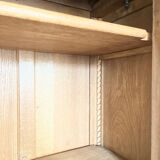 Armoire vitrée bois brut