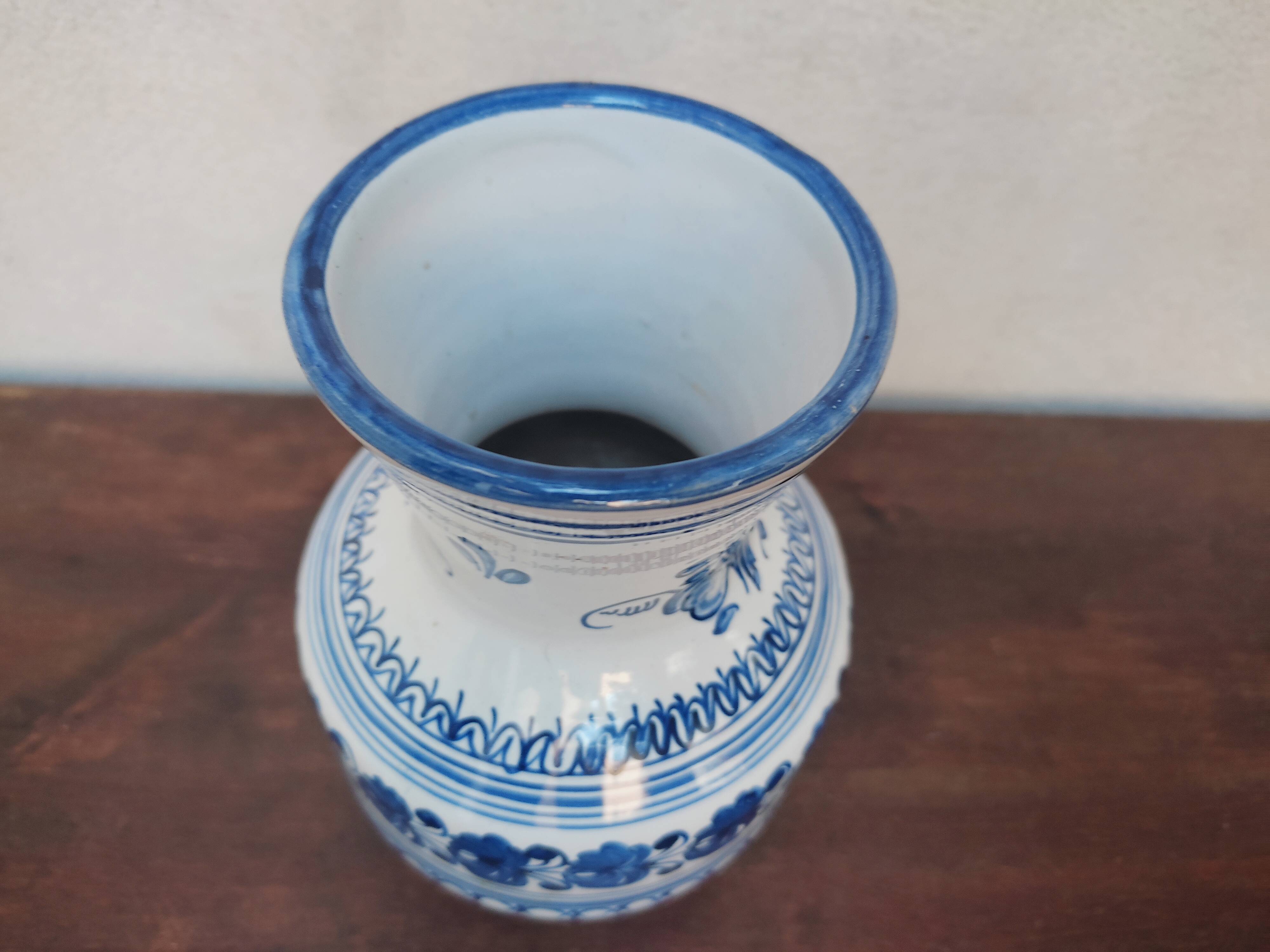 Hand-painted ceramic vase