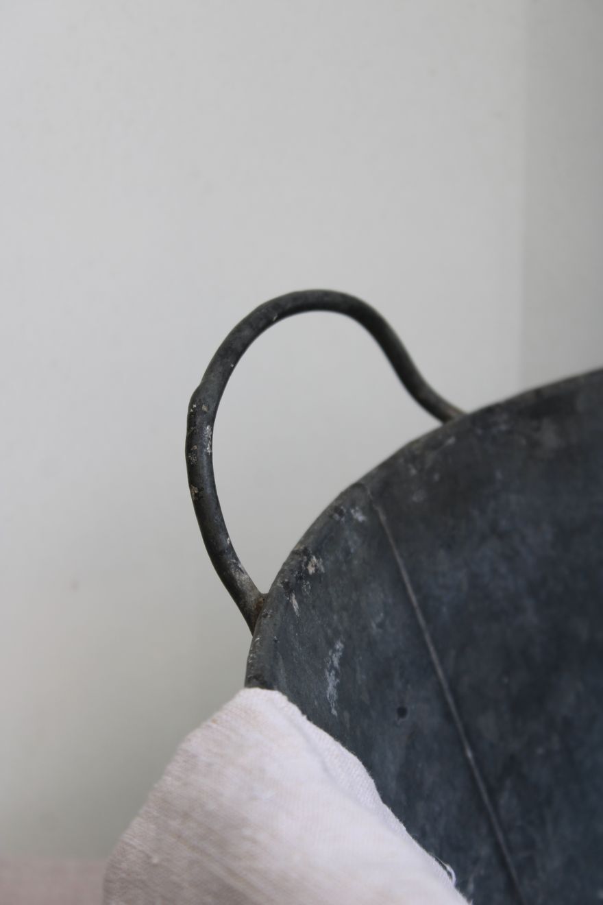 Old zinc basin
