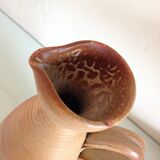 Conical soliflore vase in beige / vintage ceramic 60s-70s