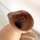 Conical soliflore vase in beige / vintage ceramic 60s-70s