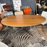 Florence Knoll Oval Desk Table for Knoll International circa 1980