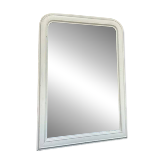 Large white Louis Philippe mirror