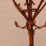 Rattan coatrack