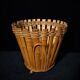 Set of four large bamboo pot covers
