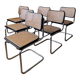 6 black Cesca B32 chairs