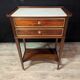 Pair of Louis XVI style mahogany bedside tables
