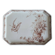 Octagonal country plate by KG Lunéville in ironstone