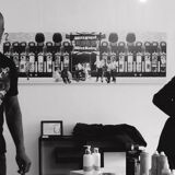 Large black and white artworks / photo collage (160x50)
 feet