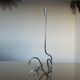 Scandinavian candlestick in chrome metal 1970