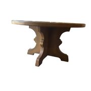 Rustic vintage high coffee table in wood