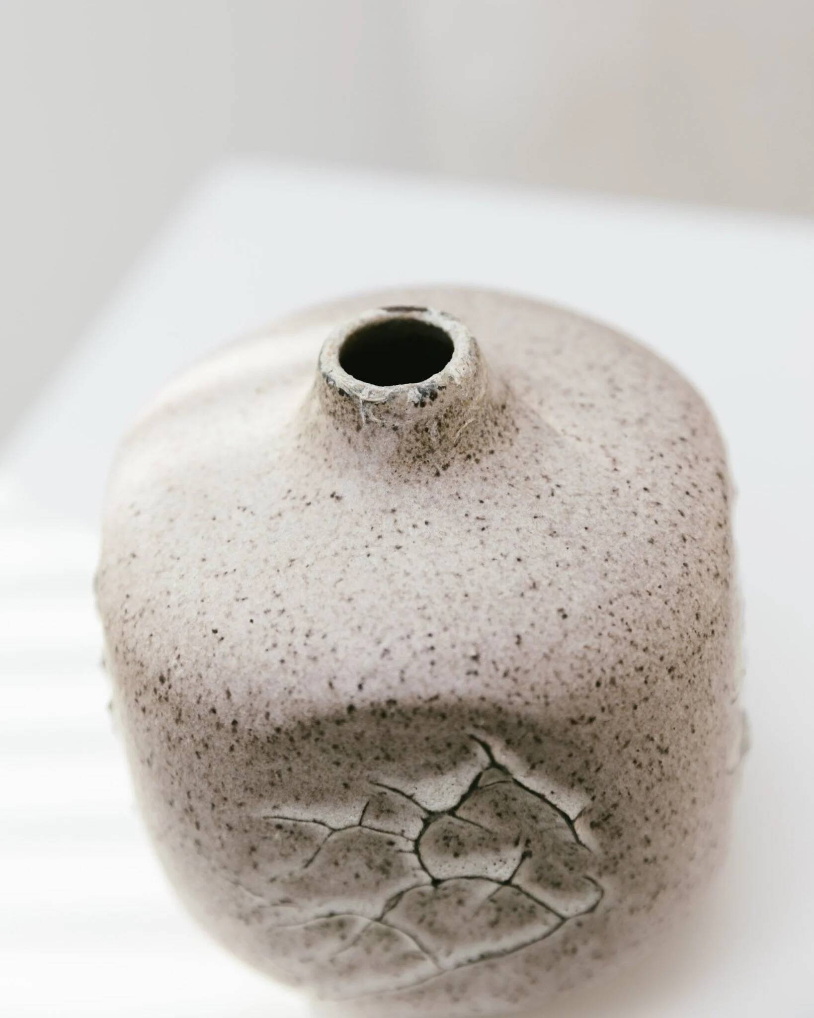 Beige Ceramic Vase by Heiner Hans Körting Studio, 1970s German Dornburg Studio Pottery