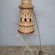 Large foot of openwork ceramic lamp ep 1960