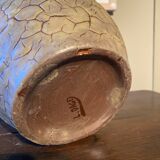 Brutalist ceramic vase signed dage