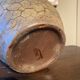 Brutalist ceramic vase signed dage