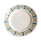 Badonviller ceramics round plate quiberon collection