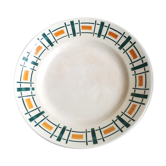 Badonviller ceramics round plate quiberon collection
