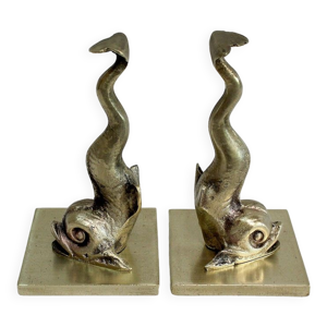 Paire de Serre-Livres « Dauphins