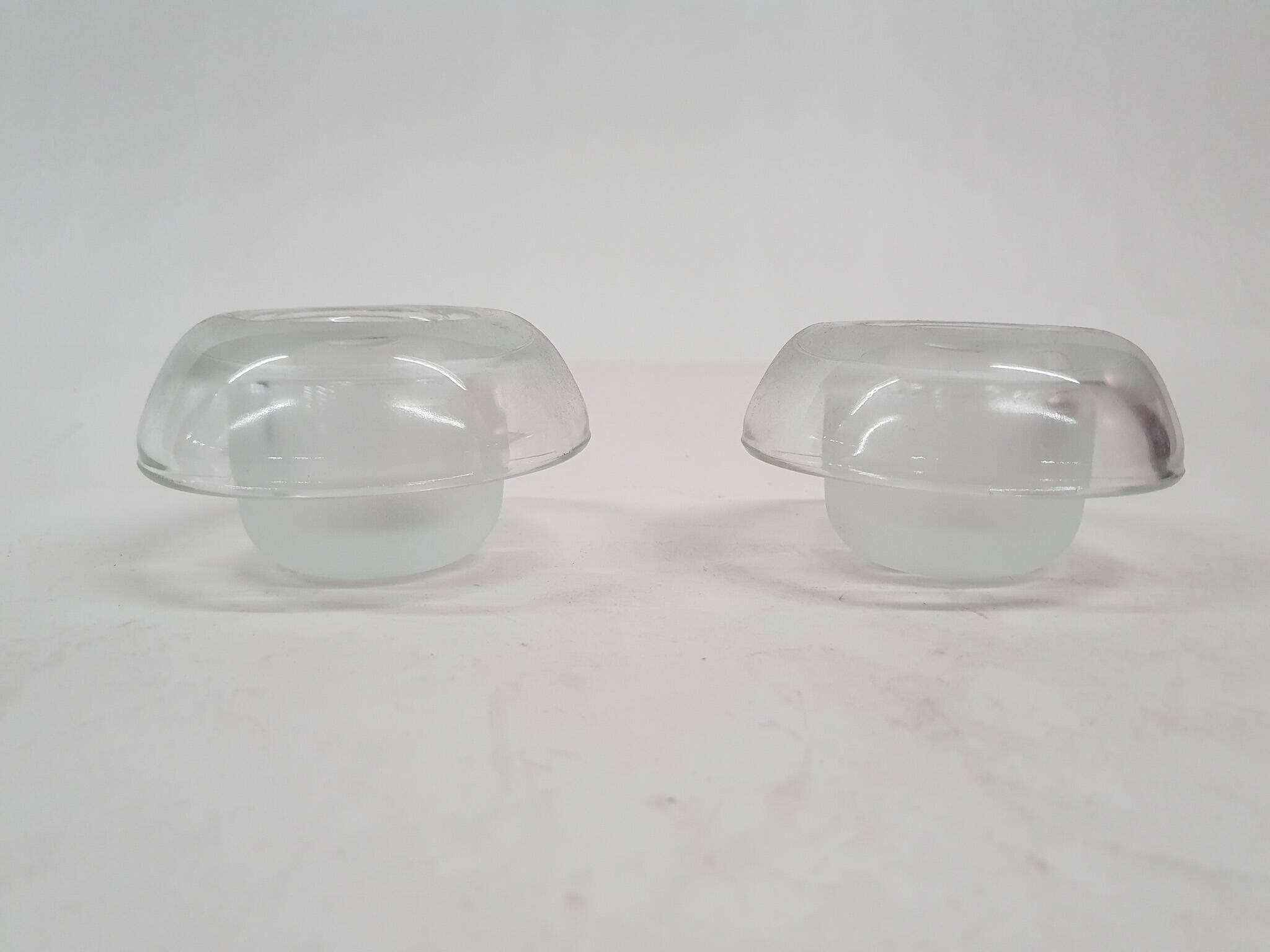 Set of three "Apollo"candle light holders by Markku Salo, Arabia, Finland