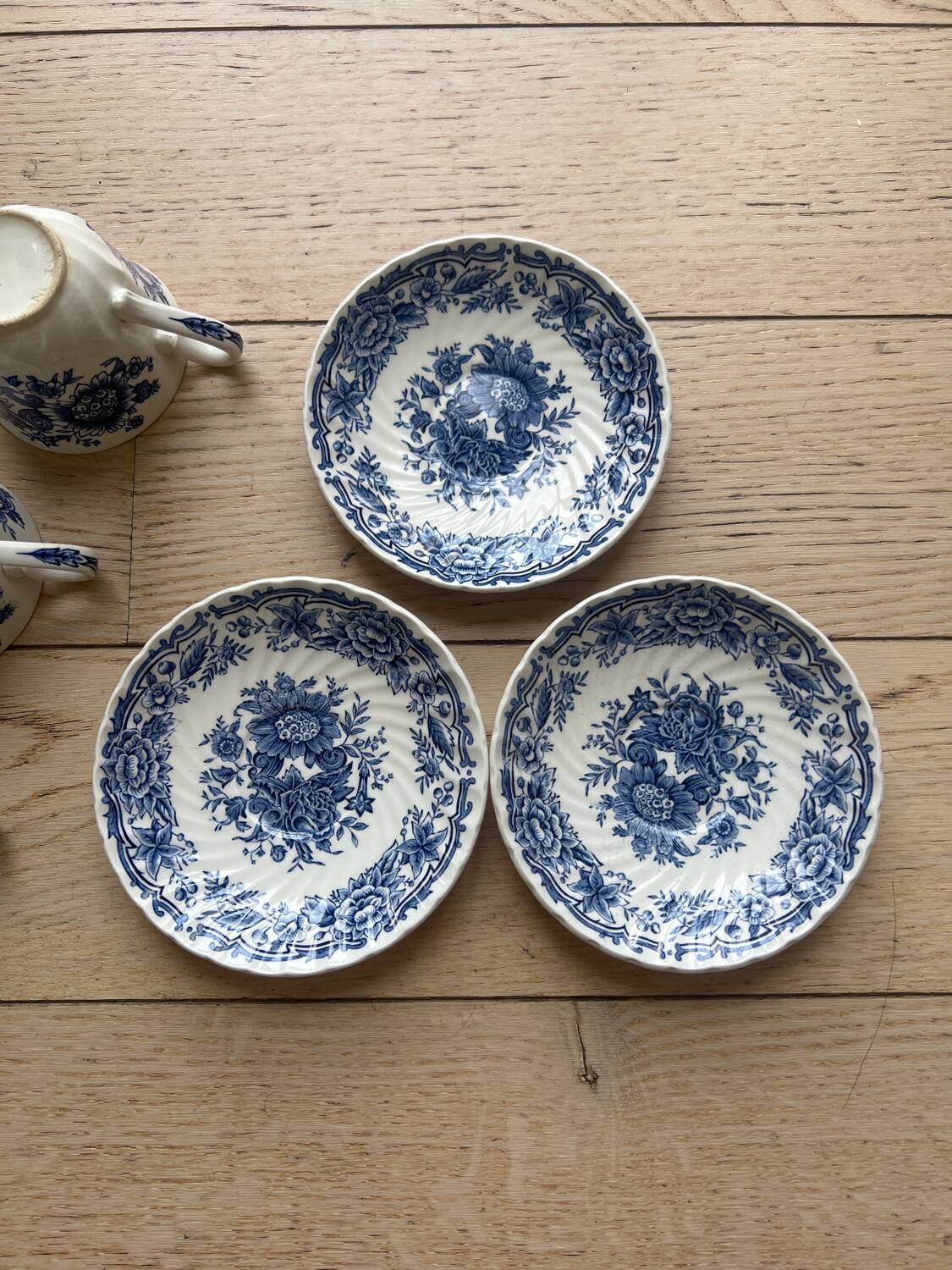 English cups model Ridgway ironstone