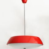 1960's Red Mid Century Ceiling Lamp by Josef Hurka for Napako