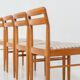 Ensemble de 4 chaises de salle à manger par H.W. Klein pour Bramin