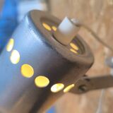 Vintage brushed aluminum wall light