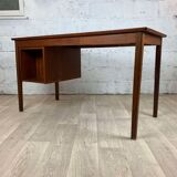 Scandinavian double-sided vintage teak desk, 60s