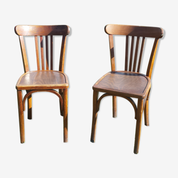 Lot de 2 chaises bistrot Baumann