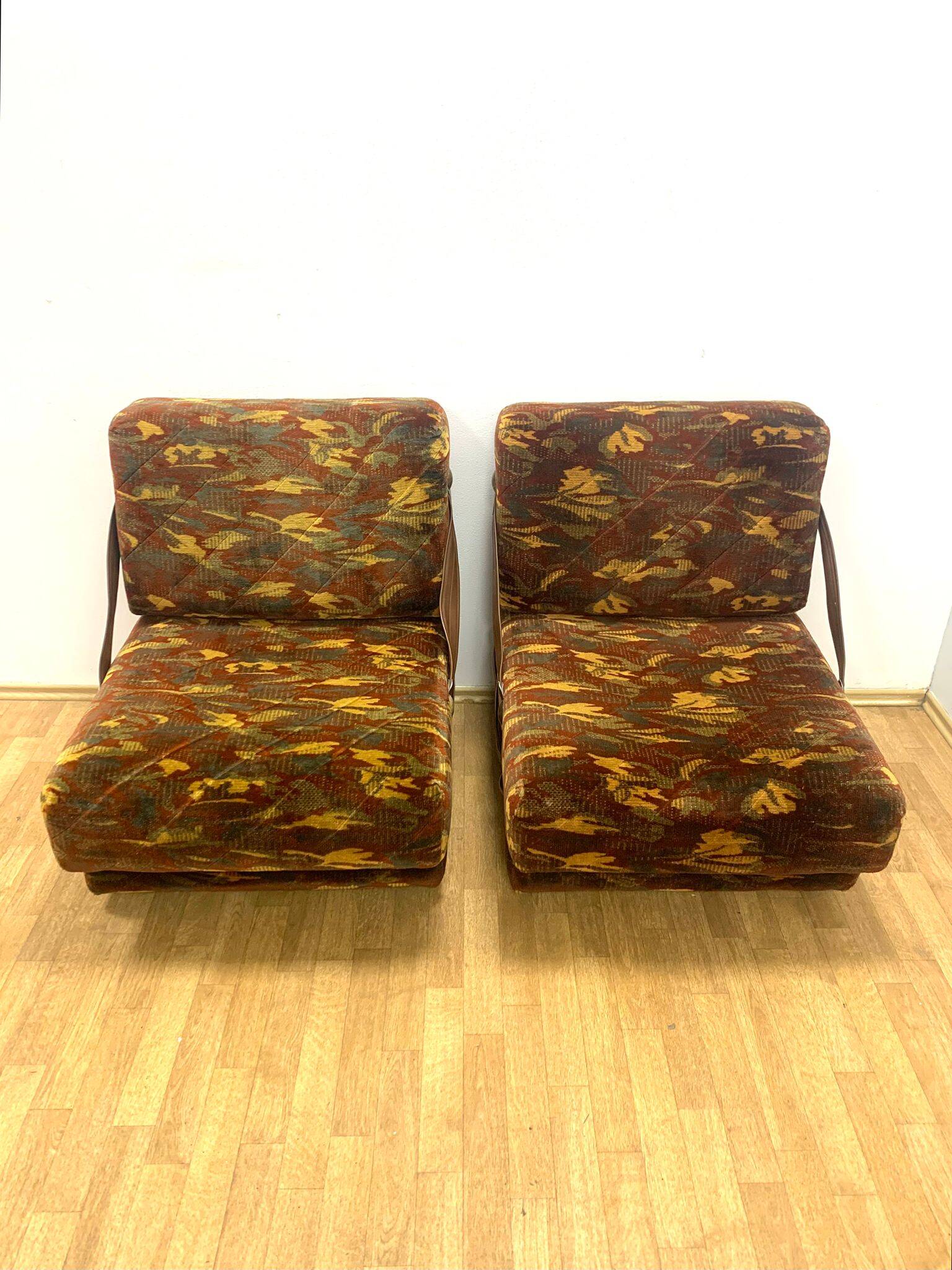 Fauteuils rétro, Tchécoslovaquie, années 1970 (lot de 2)