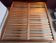 "Diacono" bed frame with slats, walnut finish, 191l x 33h x 210L.
