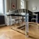 1970s dining room set in plexiglass, chrome and glass – ta